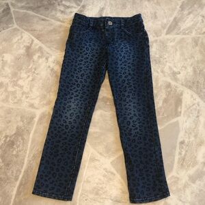 SONOMA Leopard animal print skinny stretch jeans girls size 5